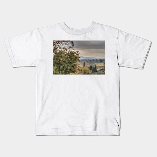 Tuscan Countryside Kids T-Shirt by photorolandi